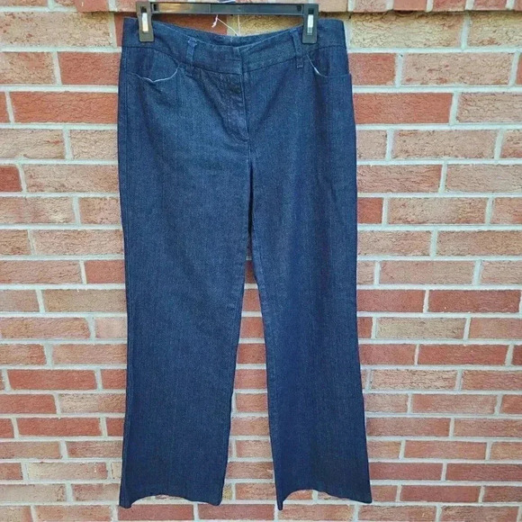 Talbots Denim - Talbots Stretch Wide Leg Jeans Women's Size 6 Pockets